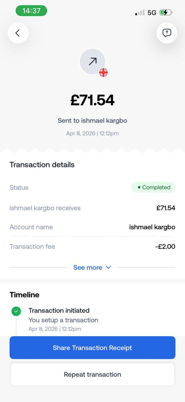 Payment proof 15
