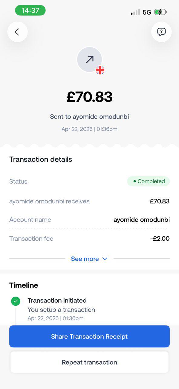 Payment proof 8
