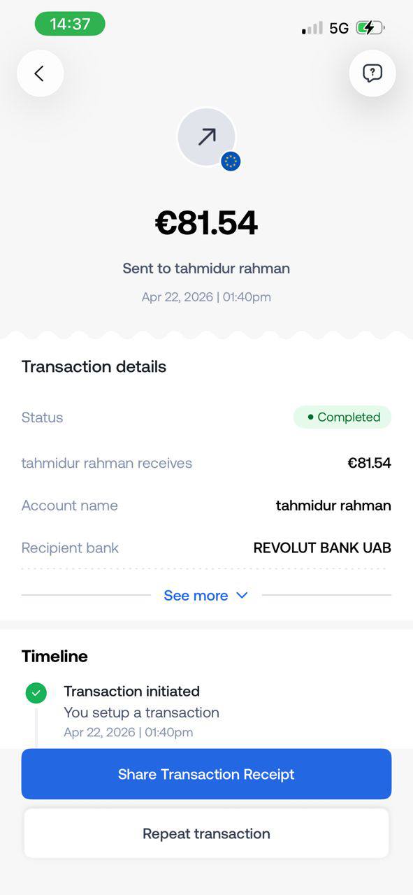Payment proof 9